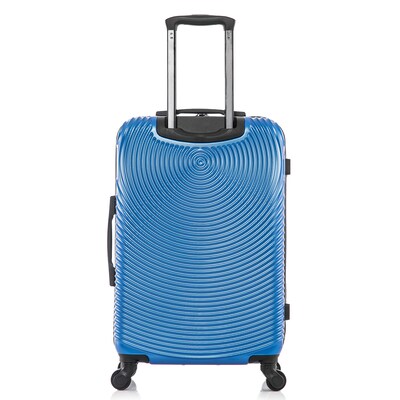 DUKAP Inception 25.98" Hardside Suitcase, 4-Wheeled Spinner, TSA Checkpoint Friendly, Blue (DKINC00M-BLU)