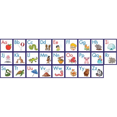Junior Learning 8.23" x 8.23" Rainbow Phonics Alphabet Poster, 26/Pack (JRLRP113)