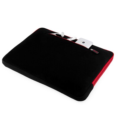 Vangoddy Neoprene Laptop Sleeve for 15.6" Laptop, Black/Red