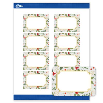 Avery Rectangle Multipurpose Labels, 2 x 3, White, 80/Pack (19479370458)