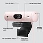 Logitech Brio 500 HD Webcam, 4 Megapixels, Rose (960-001432)