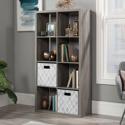 Sauder Select 58"H 8-Shelf Cube Organizer, Mystic Oak (431286)