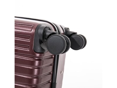 InUSA Drip 28" Hardside Suitcase, 4-Wheeled Spinner, TSA Checkpoint Friendly, Wine (IUDRI00L-WIN)