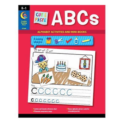 Creative Teaching Press Cut & Paste Letters & Sight Word Sentences, 2/Set (CTP10652)