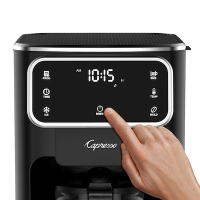 Capresso Touchscreen Coffee Maker Automatic Drip Coffee Maker, Black (496.01)
