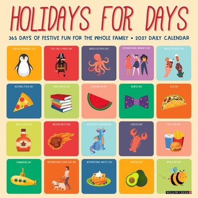 2027 Willow Creek Holidays for Days 12 x 12 Monthly Wall Calendar (60681)