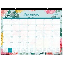 2024 Blue Sky Reflections 22 x 17 Monthly Desk Pad Calendar (117886-24)