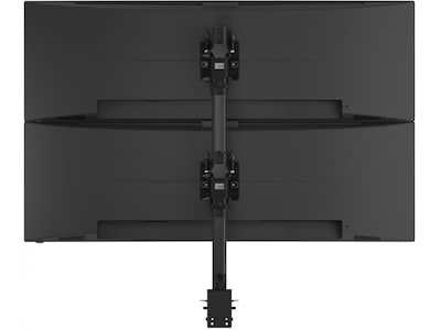 Atdec Adjustable Heavy-Duty Dual Vertical Monitor Mount, Up to 57" Monitor, Black (AWMS-2-BT75-H-B)