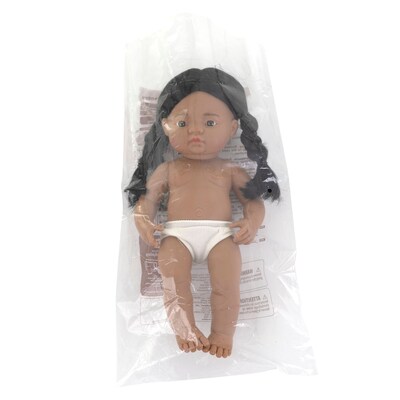 MINILAND Anatomically Correct 15 Baby Doll, Native American Girl (MLE31240)