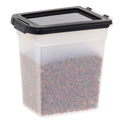 Iris 12.75 Quart Storage Container with Lid, Plastic, White, 2/Pack (500305)