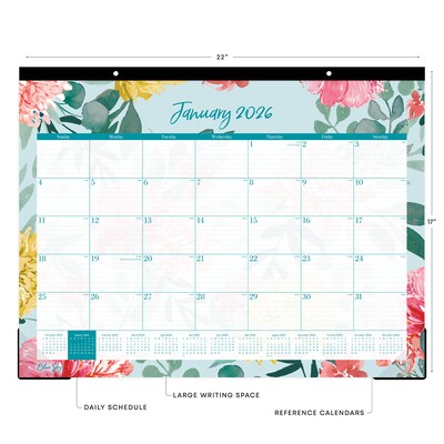 2026 Blue Sky Reflections 22 x 17 Monthly Desk Calendar (117886-26)