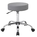 Boss Caressoft Armless Medical Stool, Gray (B240-GY)