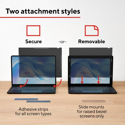 Staples TECH Anti-Glare Privacy Filter for 15.6" Laptop (16:9) (51933)
