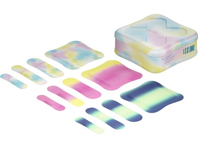 WELLY Bravery Badges 3" Fabric Assorted Adhesive Bandages, Assorted Colors, 48/Pack (44048)
