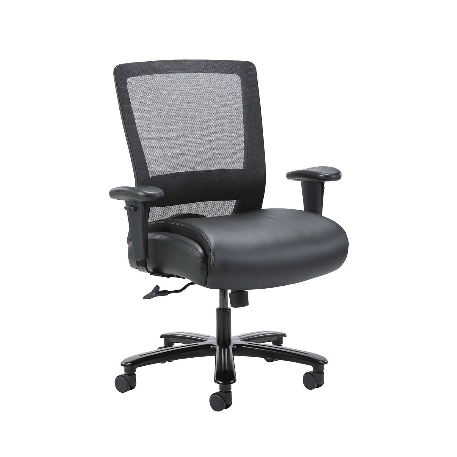 Boss Office Products Bariatric LeatherPlus Mesh Chair, Black (B699-BK)