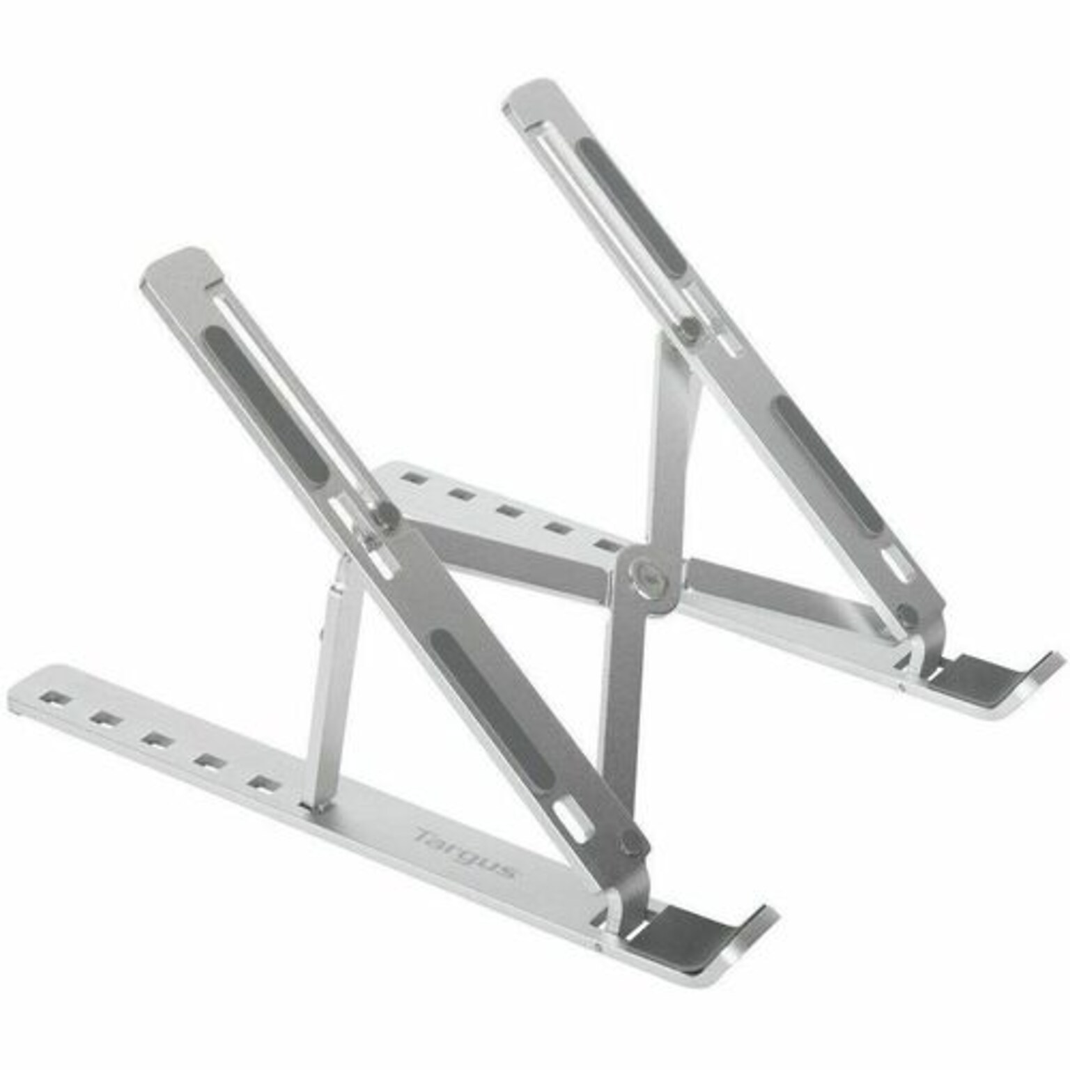 Targus 9.13 x 5.5 Aluminum Adjustable Laptop/Tablet Stand, Silver (AWE810GL)