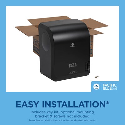 Pacific Blue Ultra Hardwound Paper Towel Dispenser, Black (59589)