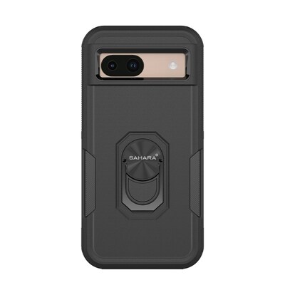 SaharaCase Raider Series Rugged Case for Google Pixel 8a, Shock Absorbing, Scorpion Black (CP00571)