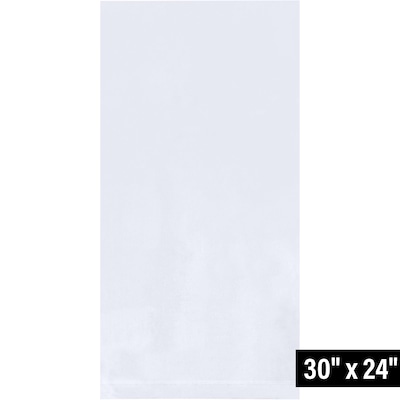 24" x 30" Layflat Poly Bag, 1.5 Mil, Clear, 500/Carton (PB285)