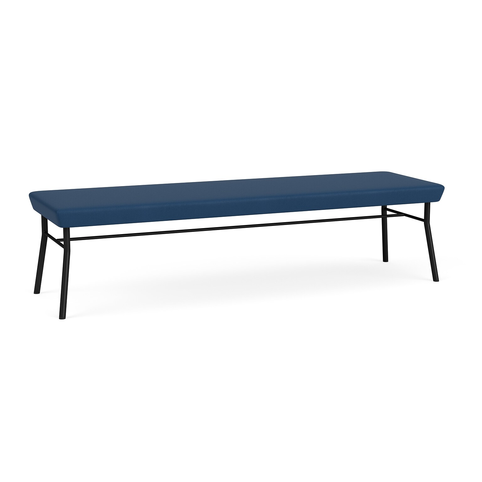 Lesro Chat Vinyl 3-Seat Bench, Patriot Plus Blue Ridge/Black (CX3001.SBK-01PPBR)