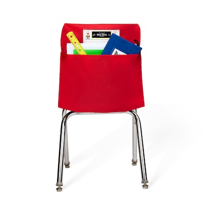 Seat Sack Seat Storage, 18" x 9" x 2.5", Red, 10/Pack (10117BUNDLE)