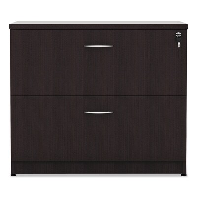 Alera Valencia Series Two Drawer Lateral File, 34w X 22 3/4d X 29 1/2h, Espresso