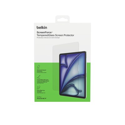 Belkin ScreenForce TemperedGlass Scratch-Resistant Screen Protector for iPad Air M2 11" (OVI007fq)