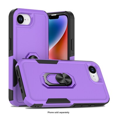 SaharaCase Raider Series Phone Case for iPhone 16e, Shock Absorbing, Purple (CP00819)