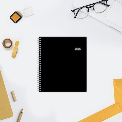 2027 Blue Sky 8" x 10" Monthly Planner, Black (160970)