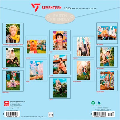 2026 BrownTrout Seventeen 12 x 12 Monthly Wall Calendar (9798330701483)
