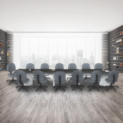Regency Array 192W x 48D Conference Table with Grommet, Ash Grey/White (ACT19248AGWH)