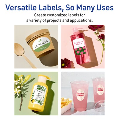 Avery Rectangle Scalloped Laser Multipurpose Labels, 2" x 3", White, 400/Box (19479399398)