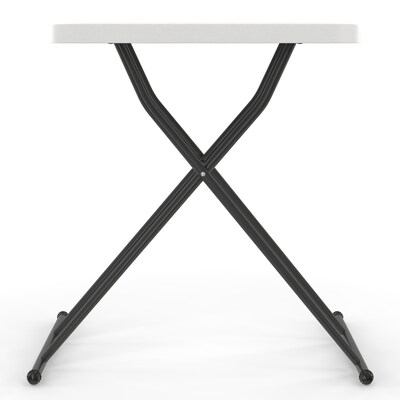 Quill Brand® Personal Folding Table, 25.5L x 17.8W, Gray (79143)