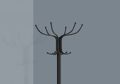 Monarch Specialties Inc. Coat Tree, Black, Metal (I 2031)