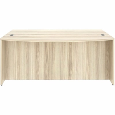 Lorell Essentials 72" W Bowfront Table Desk, Modern Elm (LLR66300)