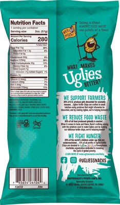 Uglies Gluten-Free Salt & Vinegar Kettle Potato Chips, 2 oz., 24 Bags/Carton (26104)