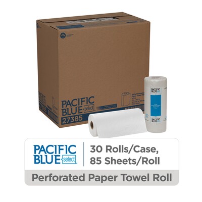 Pacific Blue Select Paper Towels, 2-ply, 85 Sheets/Roll, 30 Rolls/Pack (27385)