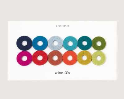 Merino Wool Wine Marker Set - Rainbow