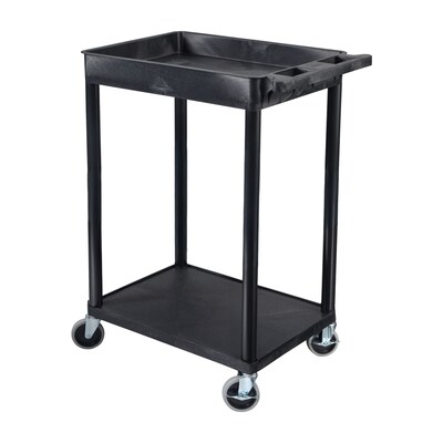 Luxor ENDURA 2-Shelf Utility Cart, Black (STC12-B)