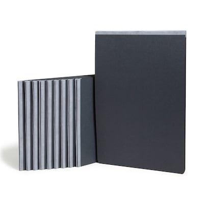 Smead Premium Pressboard 2-Prong Report Cover, Ledger Size, Black, 10/Box (81179)