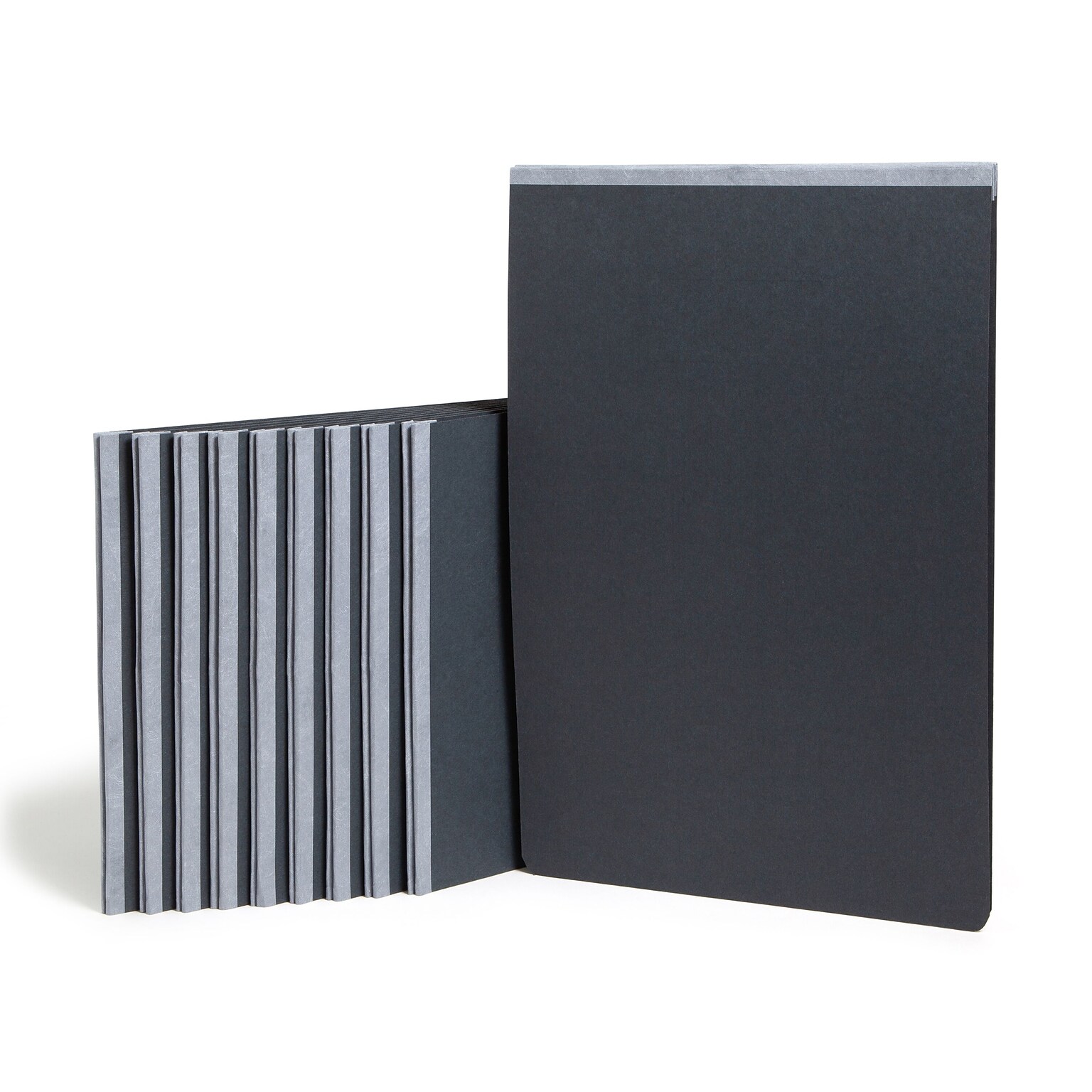 Smead Premium Pressboard 2-Prong Report Cover, Ledger Size, Black, 10/Box (81179)