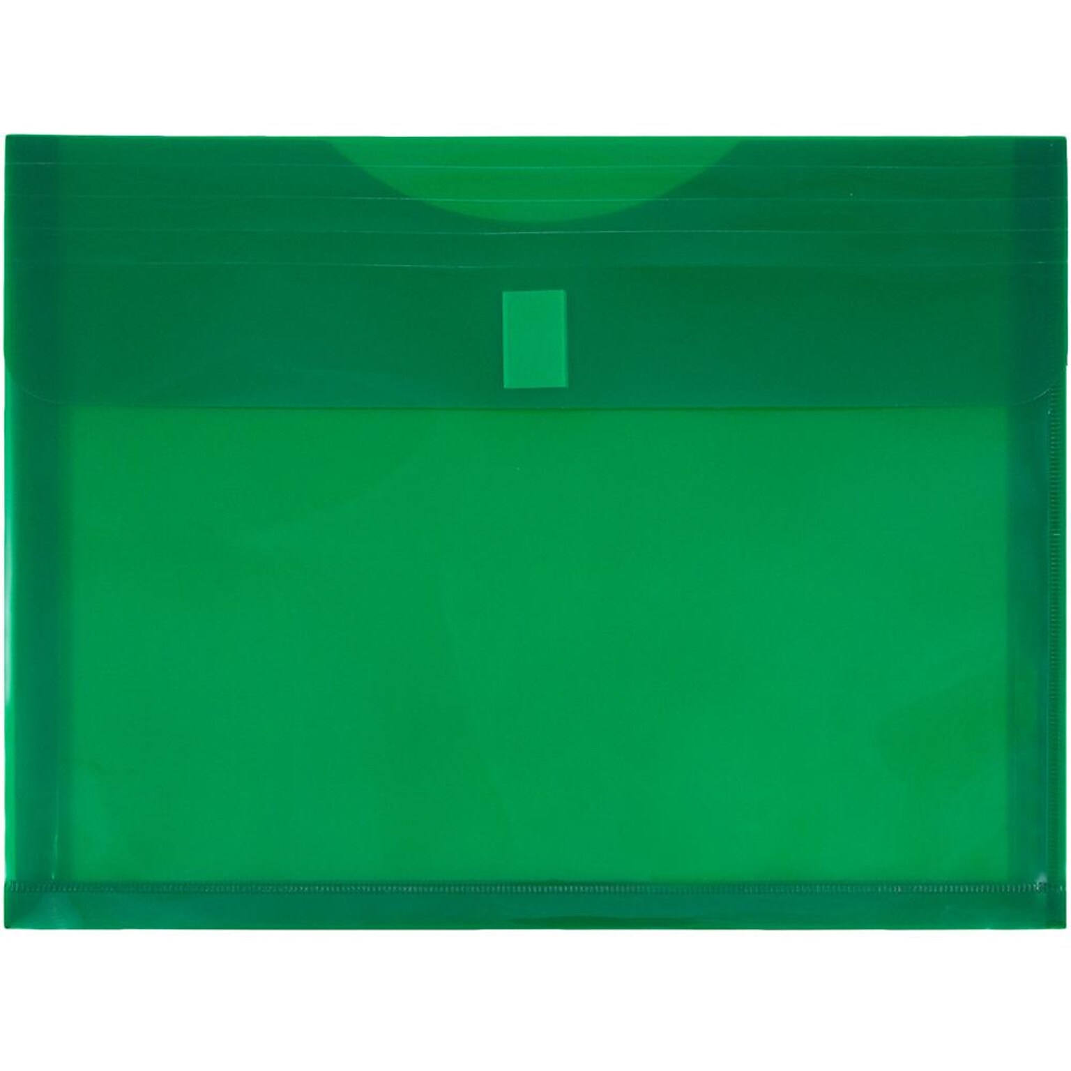 JAM Paper Premium Plastic Document File, Letter, Green, 3/Pack (218V1GRX3)