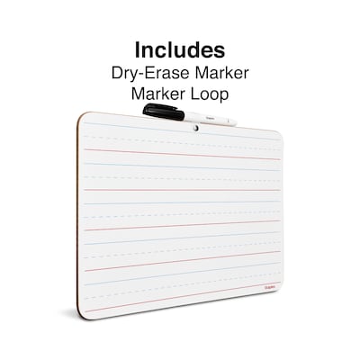 Staples Dry-Erase Learning Board, 8.9" x 11.8" 12/Pack (61296-12PK)