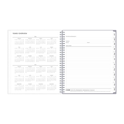 2026 Blue Sky Rue Du Flore Frosted 8" x 10" Monthly Personal Planner (101605-26)