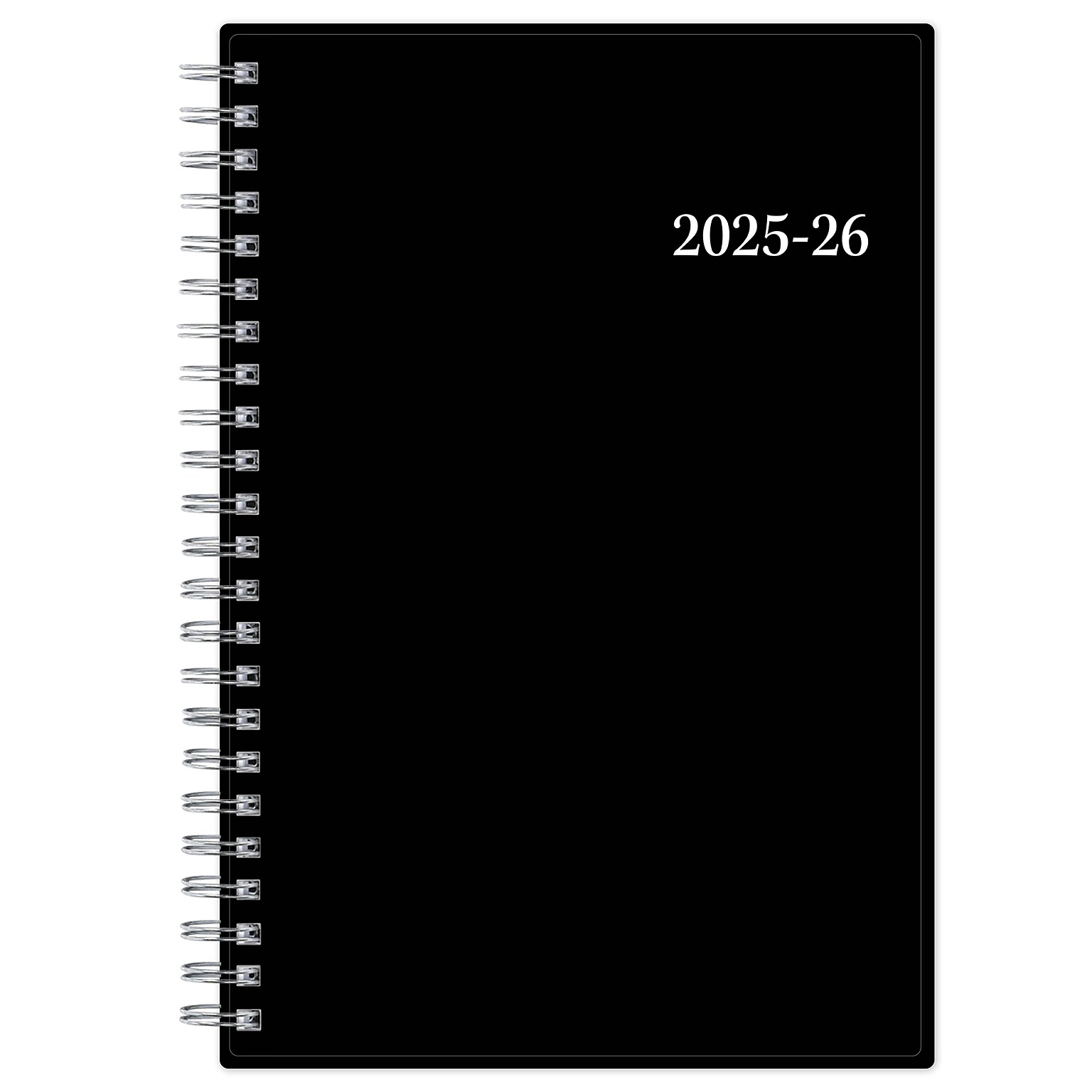 2025-2026 Blue Sky Enterprise 5 x 8 Academic Year Weekly & Monthly Planner, Plastic Cover, Black (130611-A26)