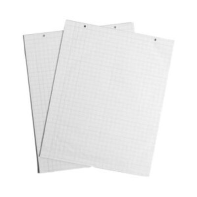 Chart Tablet, 24 X 32, 1 Squares Ruled, White, 25 Sheets, 2 Hole Punch