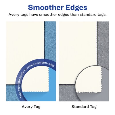 Avery 3" Diameter  Blank Price & Merchandise Tags, Ivory, 60/Carton (95334-MIT10)
