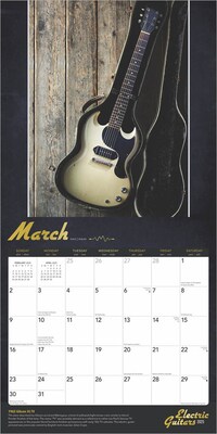 2025 BrownTrout Electric Guitars 12" x 12" Monthly Square Wall Calendar (9781975478360)
