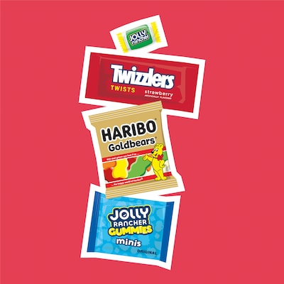 Hershey's Haribo, Jolly Rancher & Twizzlers Assorted Fruit Flavored Candy Party Pack, 31.4 oz. (34000462872)