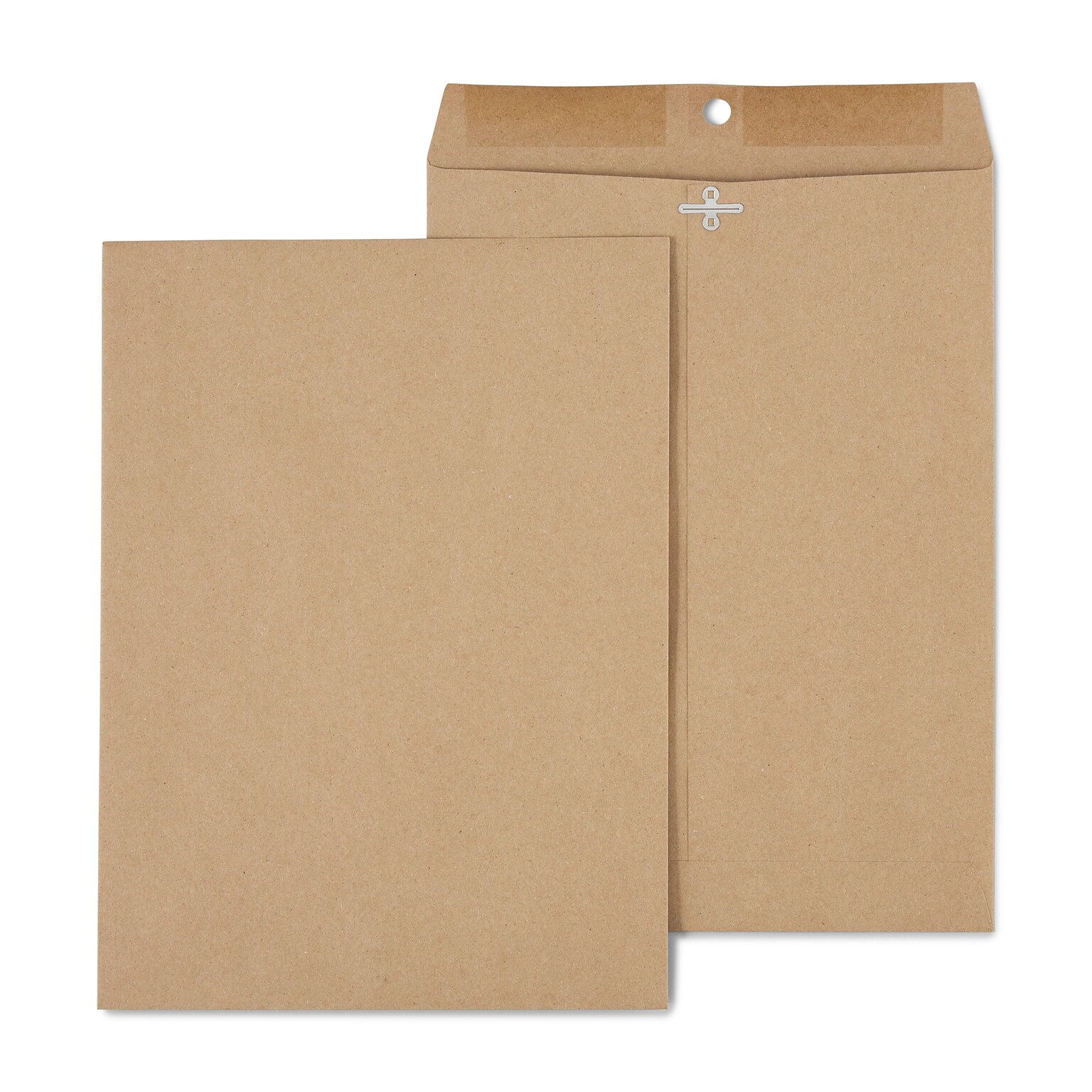Staples® Clasp & Moistenable Glue #10 Catalog Envelope, 9 x 12, Natural Brown, 100/Box (ST19964-CC)